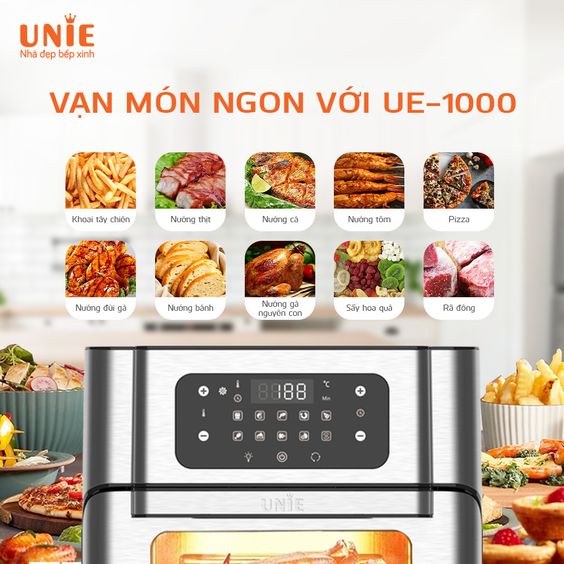 Nồi chiên không dầu Unie UE 1000 đa dạng chức năng nấu